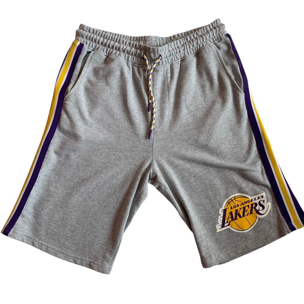 Los Angles Lakers Men's Gray Shorts Size Small